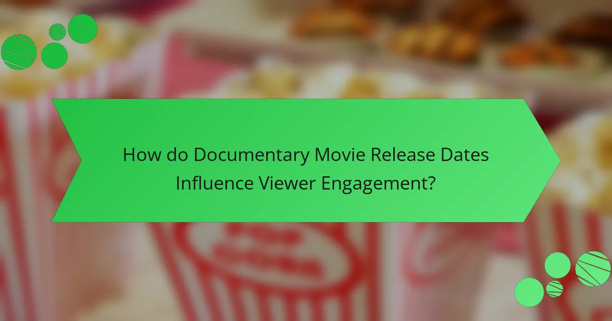 How do Documentary Movie Release Dates Influence Viewer Engagement?