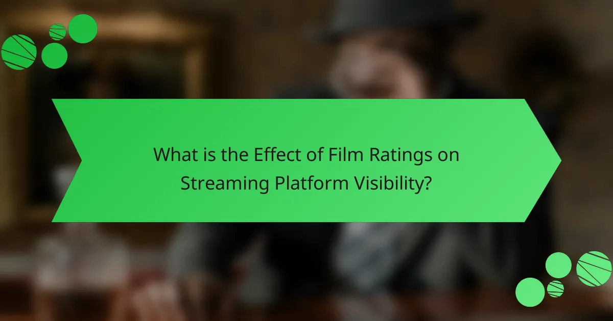 What is the Effect of Film Ratings on Streaming Platform Visibility?